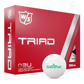 Golf Post Logobälle - Wilson TRIAD Golfbälle